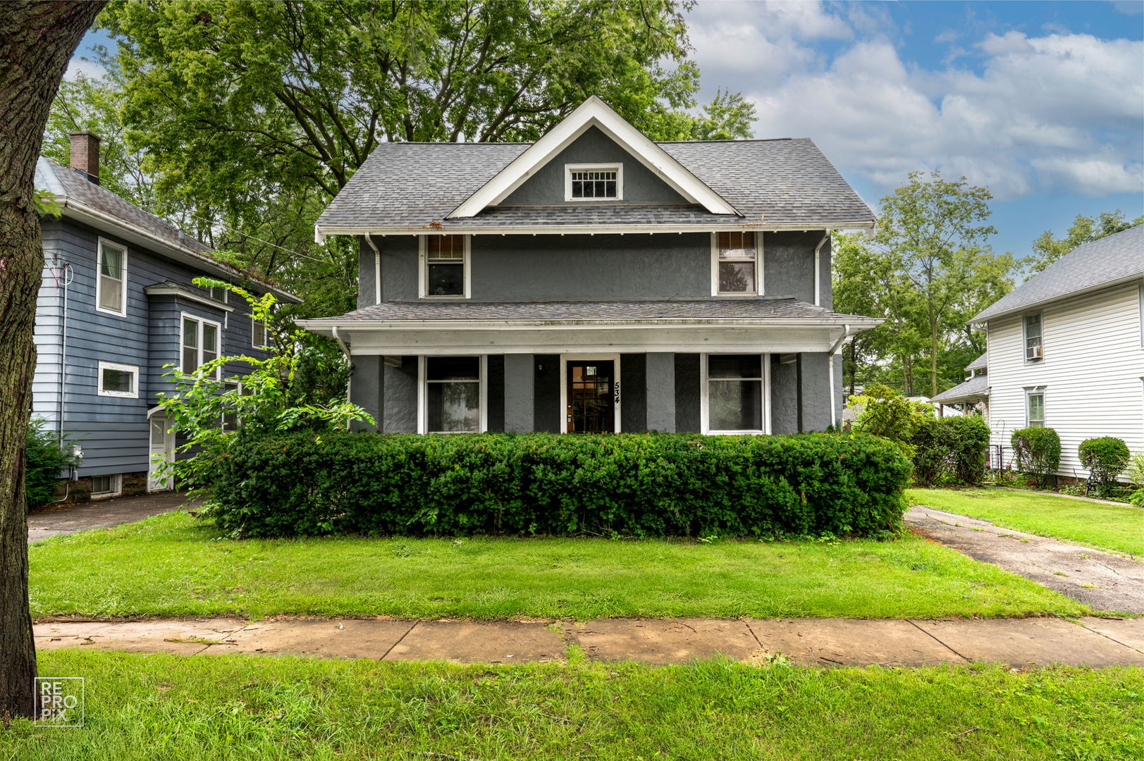 534 Palace Street Aurora, IL 60506 - Photo 1 of 12 a front view of a house with a yard and trees