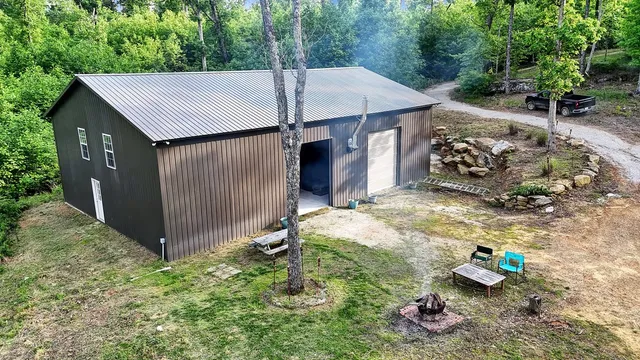 a house view with a backyard space