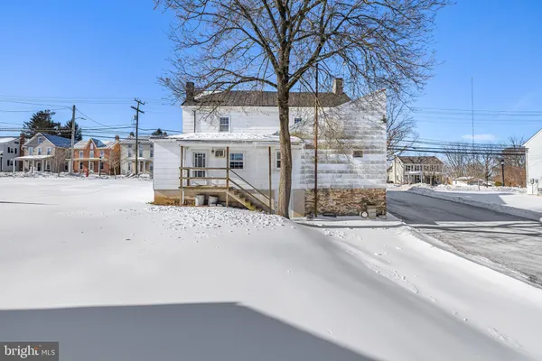 a view of a house with a patio