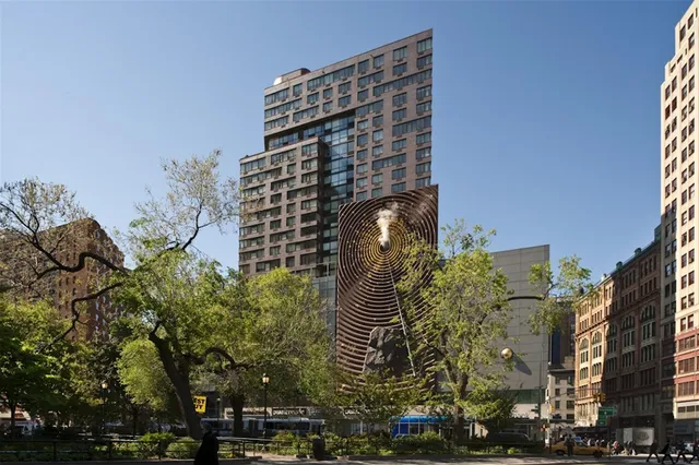 a front view of a building