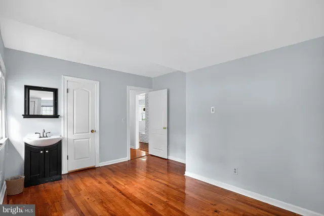 wooden floor in an empty room