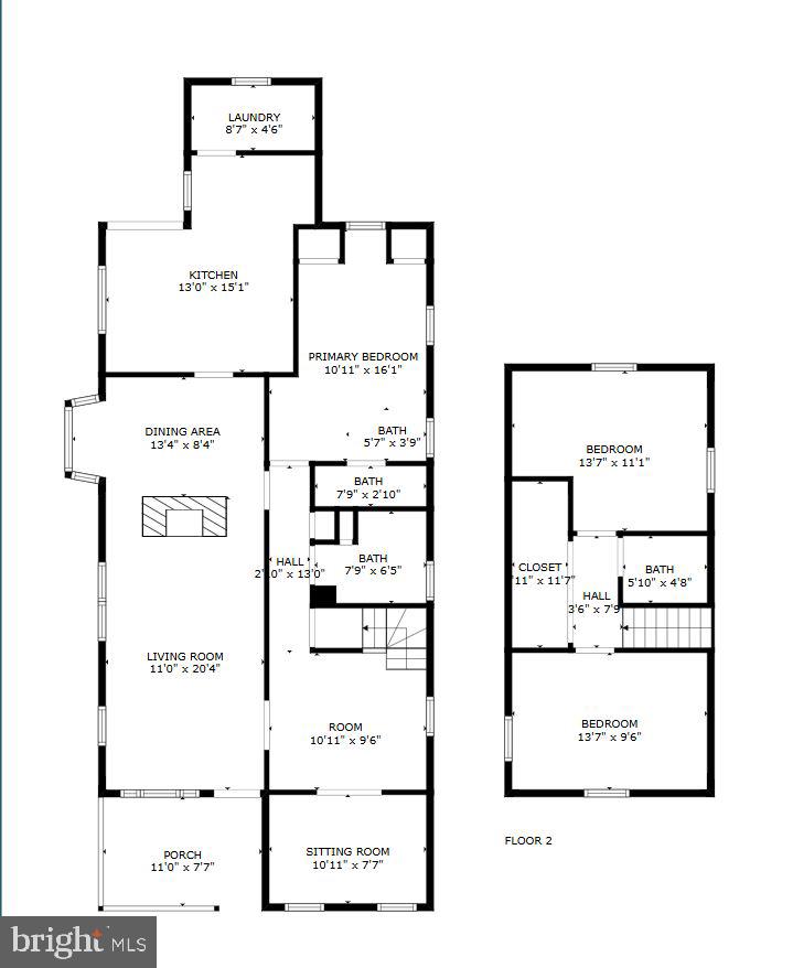 118 7th Street Colonial Beach, VA 22443 - Photo 55 of 55 Est. Floor Plan