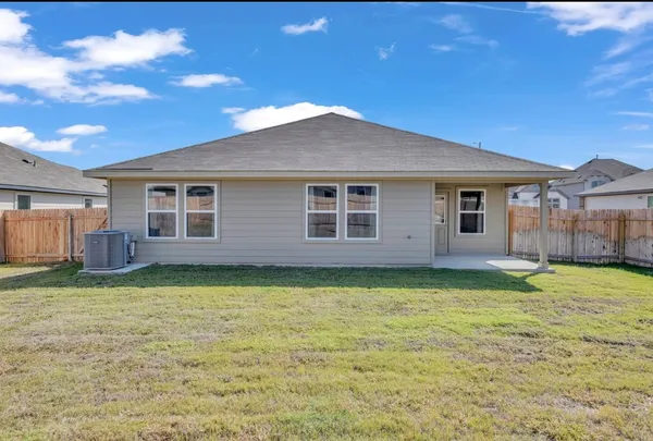 a backyard of a house