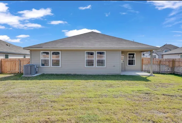 a backyard of a house