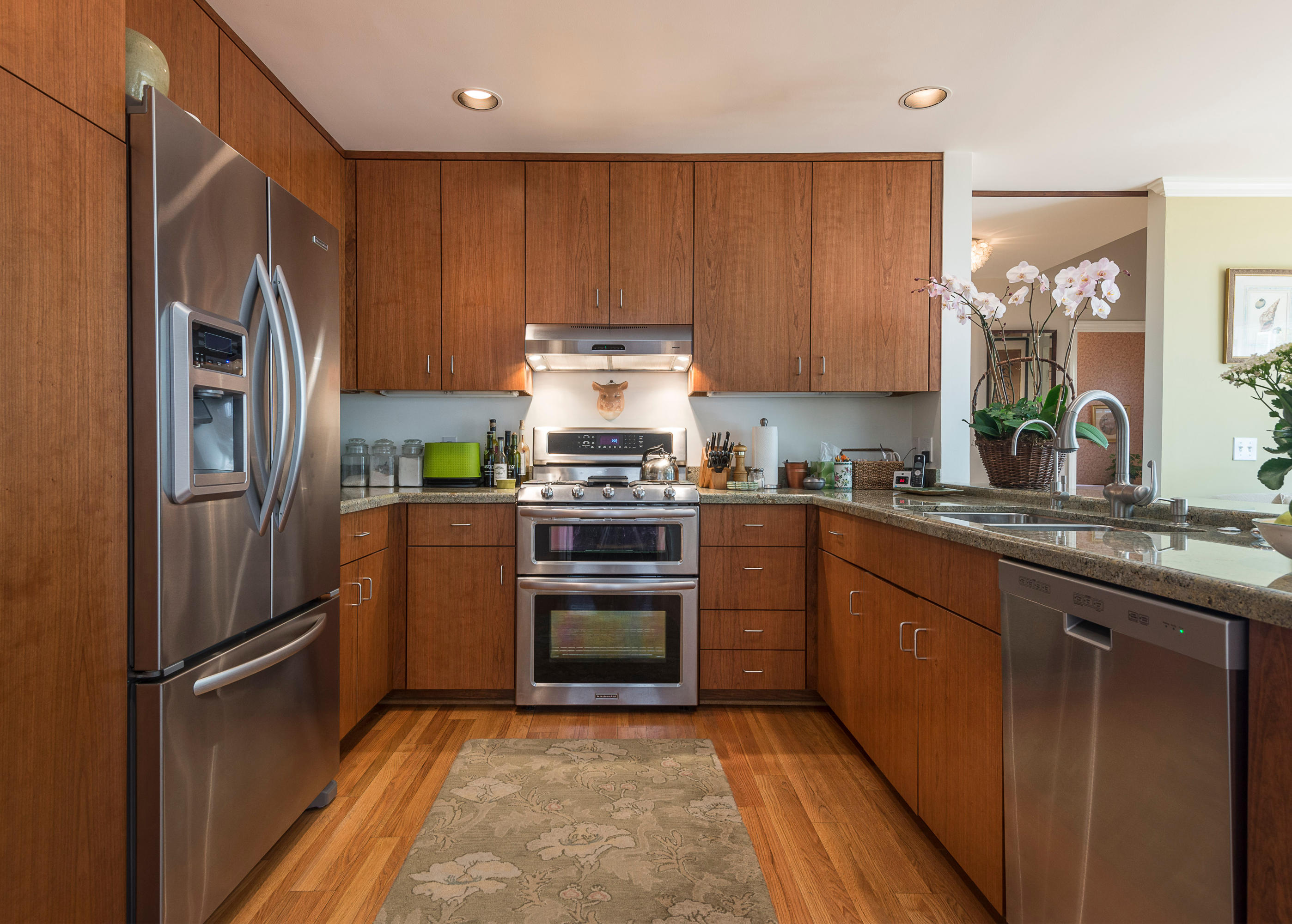 1319 Danielson Road Santa Barbara, CA 93108 - Photo 3 of 18 a kitchen with a refrigerator sink and cabinets