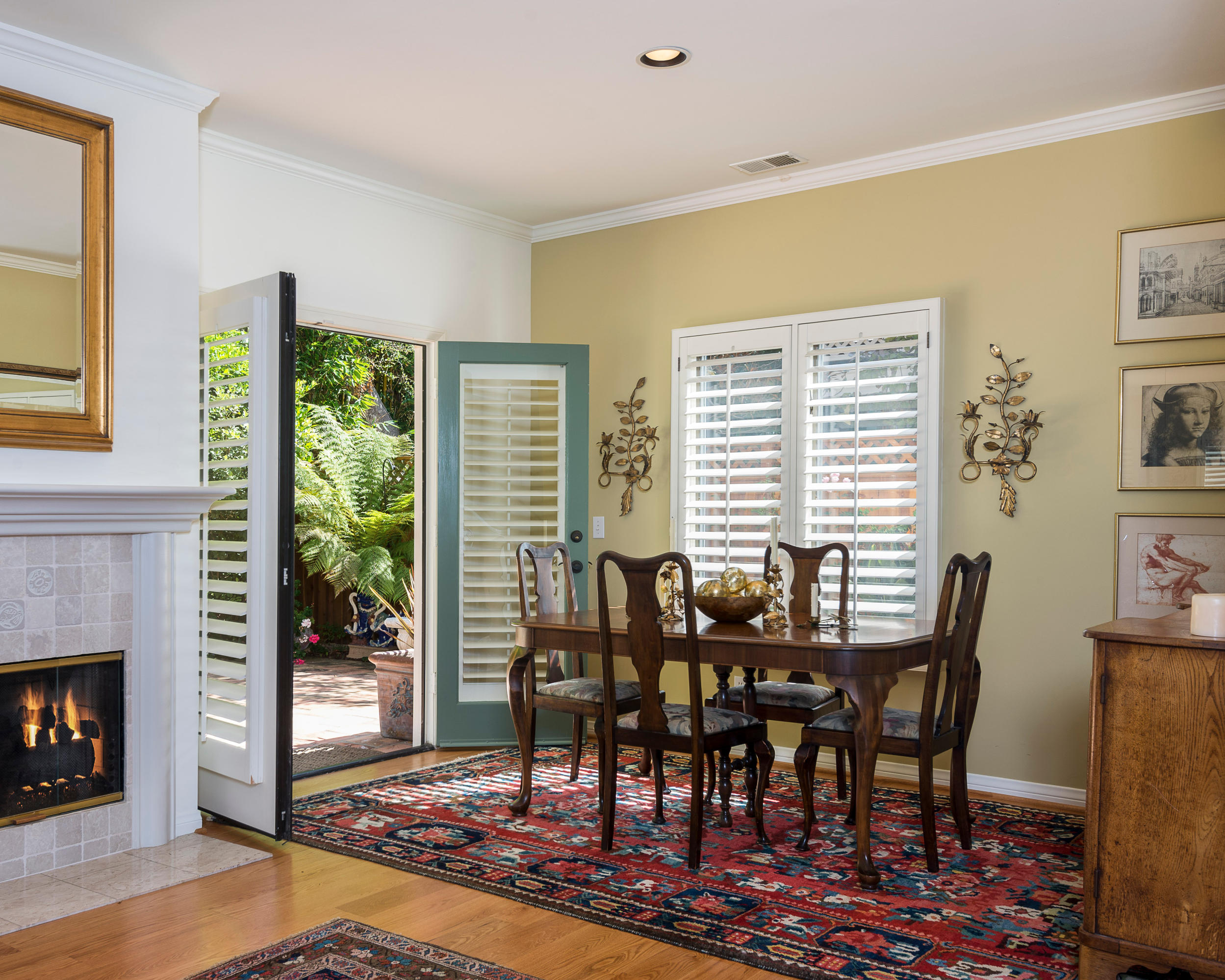 1319 Danielson Road Santa Barbara, CA 93108 - Photo 5 of 18 a view of a dining room with furniture window and wooden floor