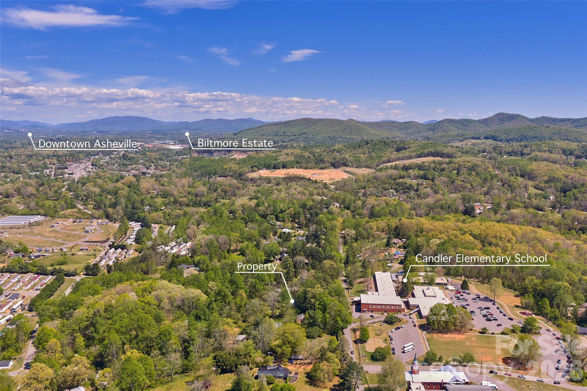 112 Candler School Road Candler, NC 28715 - Photo 36 of 37 a view of city and mountain