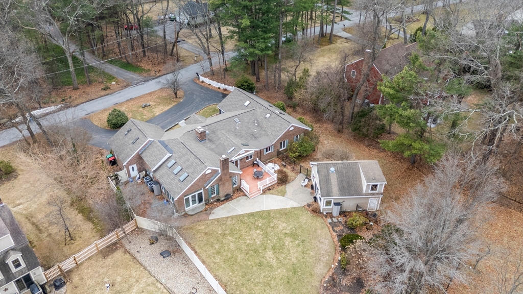 50 Stock Farm Road Sudbury, MA 01776 - Photo 4 of 40 an aerial view of a house with outdoor space