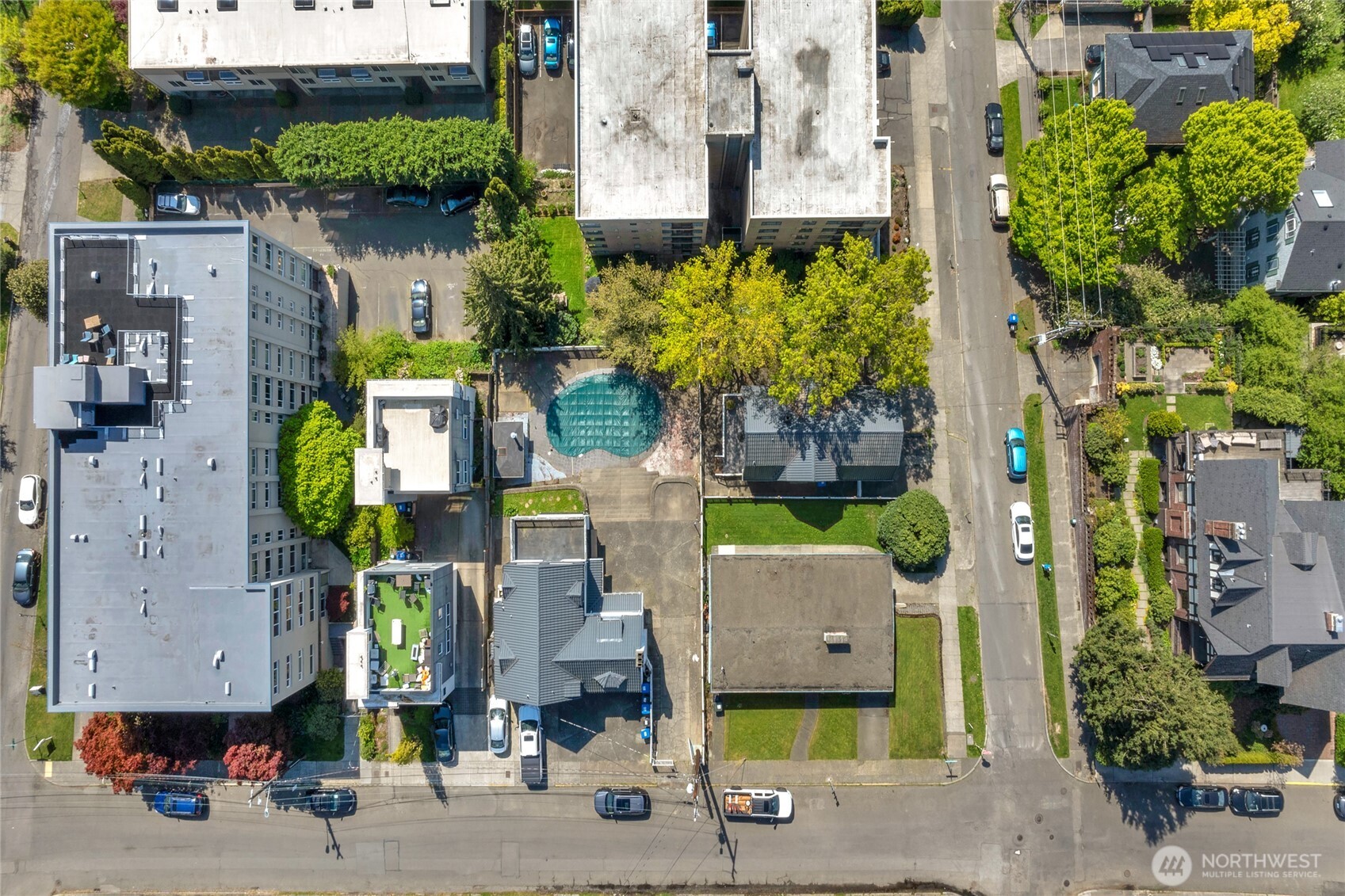 924 3rd Avenue West Seattle, WA 98119 - Photo 17 of 18 an aerial view of multiple house
