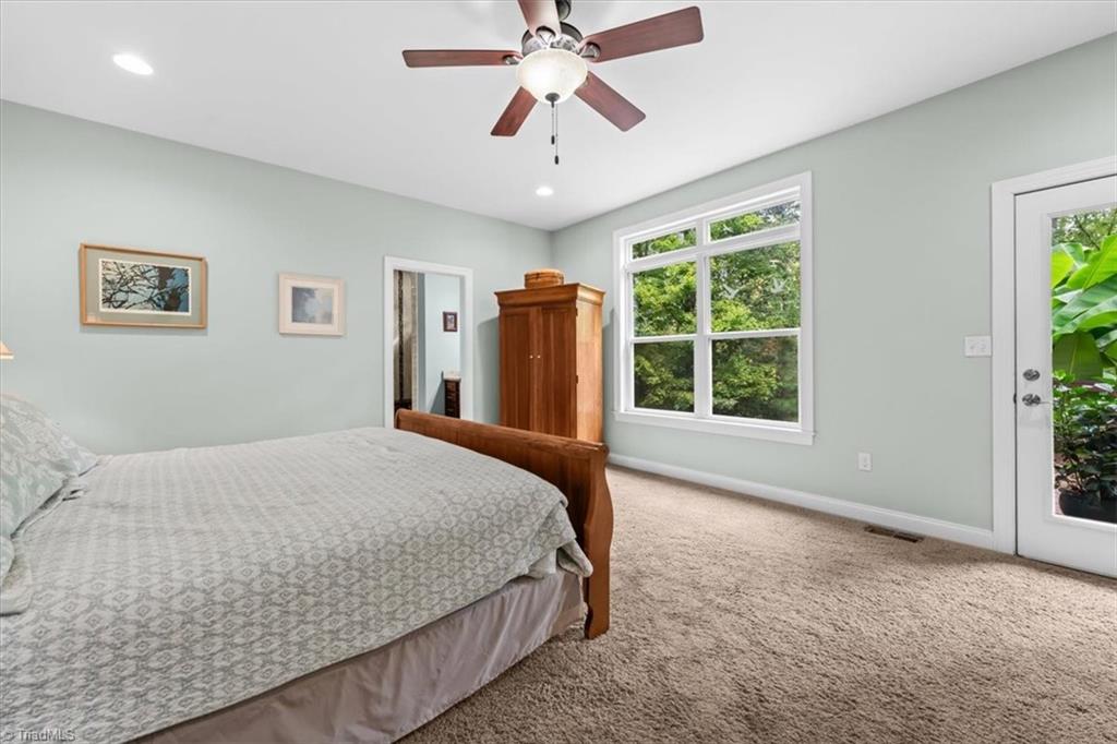 7355 Pisgah Covered Bridge Road Asheboro, NC 27205 - Photo 17 of 50 Primary suite with direct access to rear deck