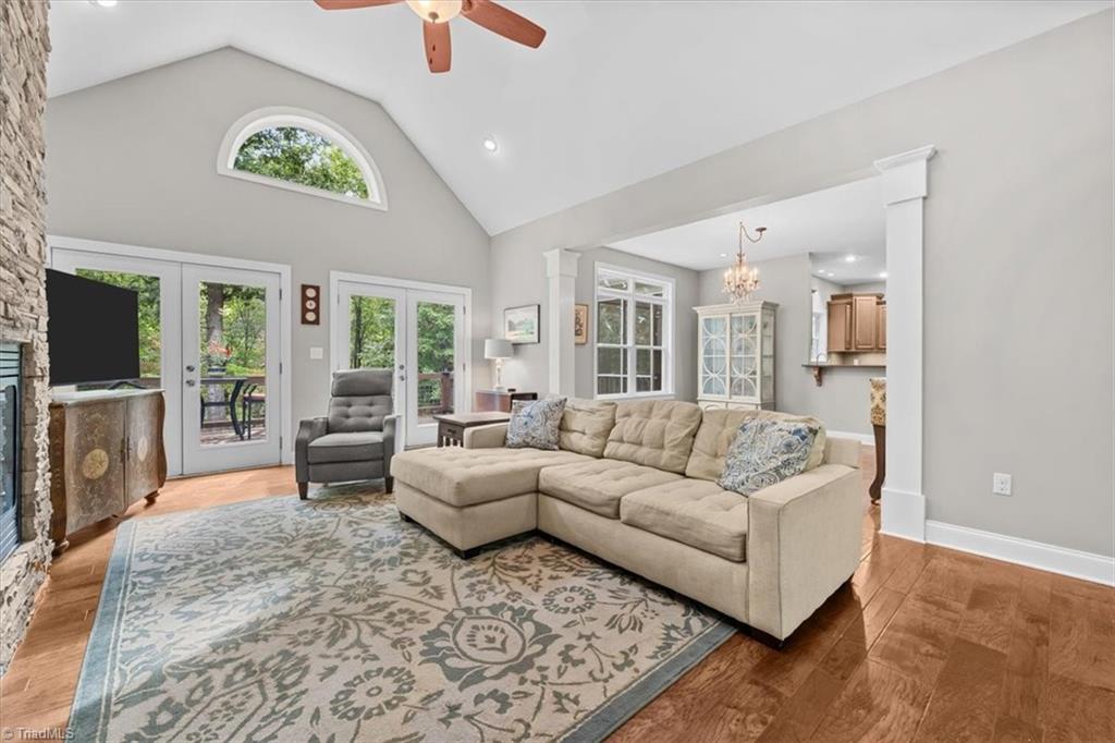 7355 Pisgah Covered Bridge Road Asheboro, NC 27205 - Photo 6 of 50 Rear of home overlooks the lake