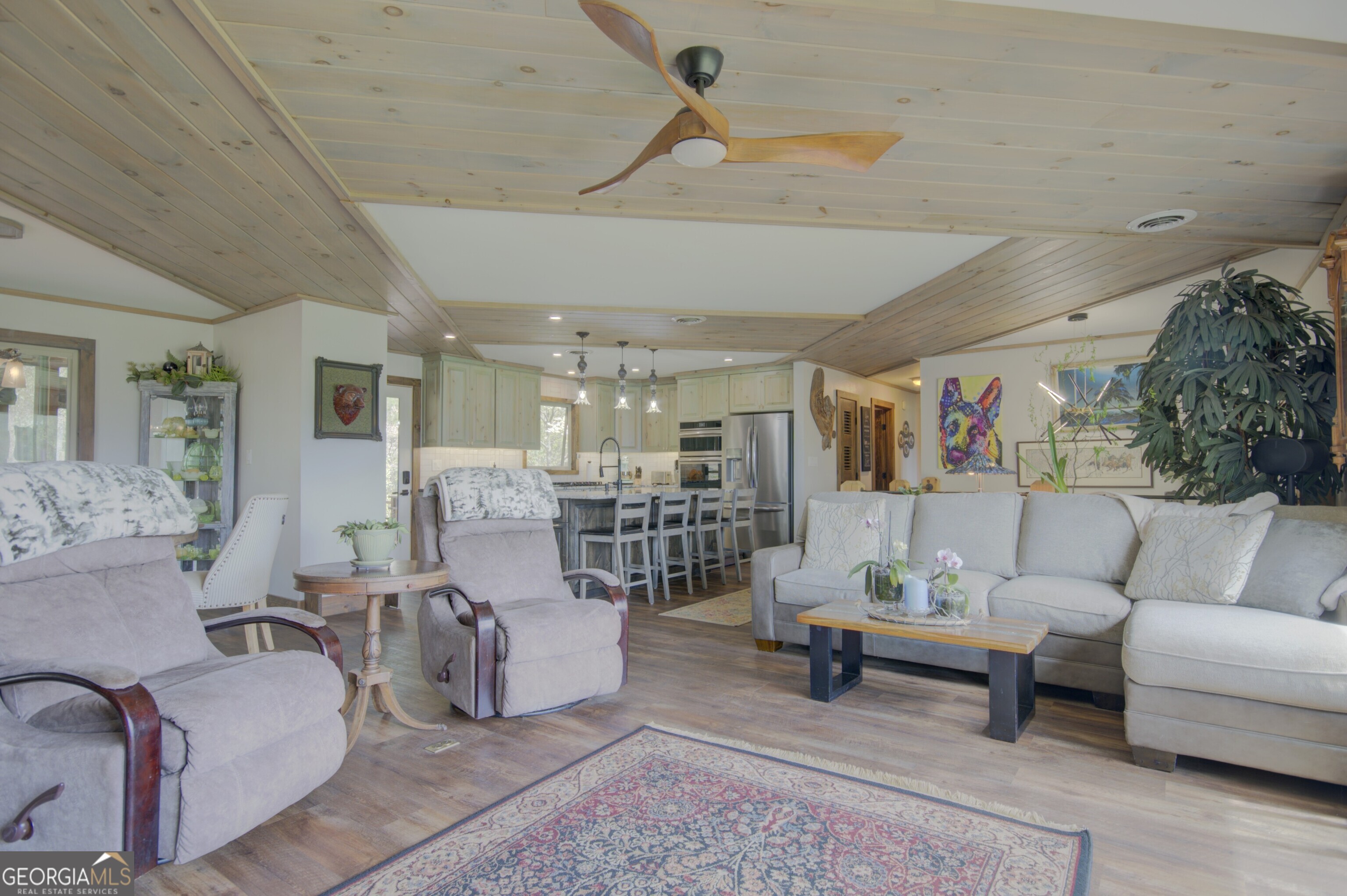 199 Oak Ridge Drive Blairsville, GA 30512 - Photo 67 of 107 a living room with furniture and wooden floor