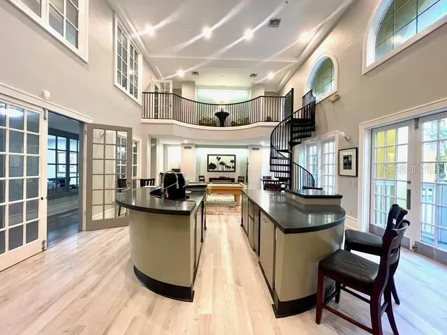 a very nice looking room with a large window