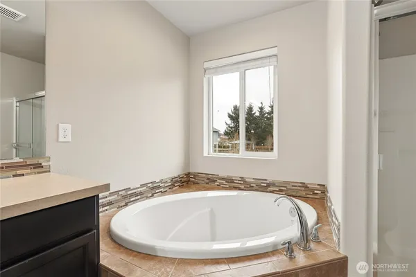a view of bathroom and bedroom
