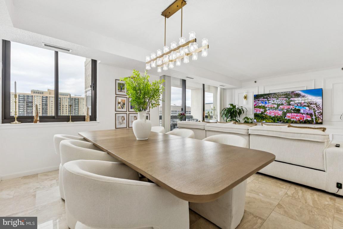 5505 Seminary Road, Unit 1810N Falls Church, VA 22041 - Photo 6 of 27 a very nice looking dining room with a large window