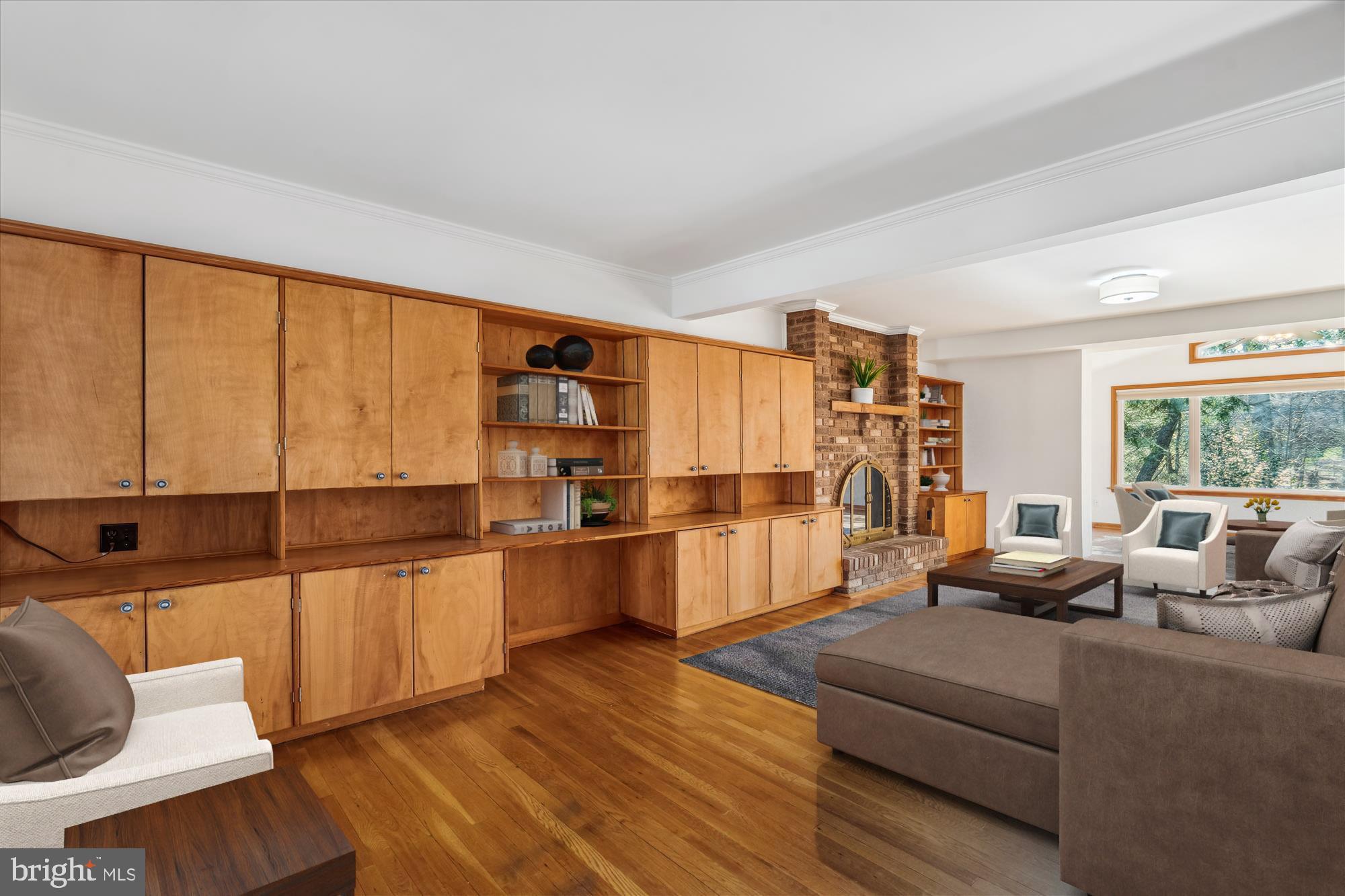 4048 Arjay Circle Ellicott City, MD 21042 - Photo 19 of 56 a living room with furniture cabinets and a large window