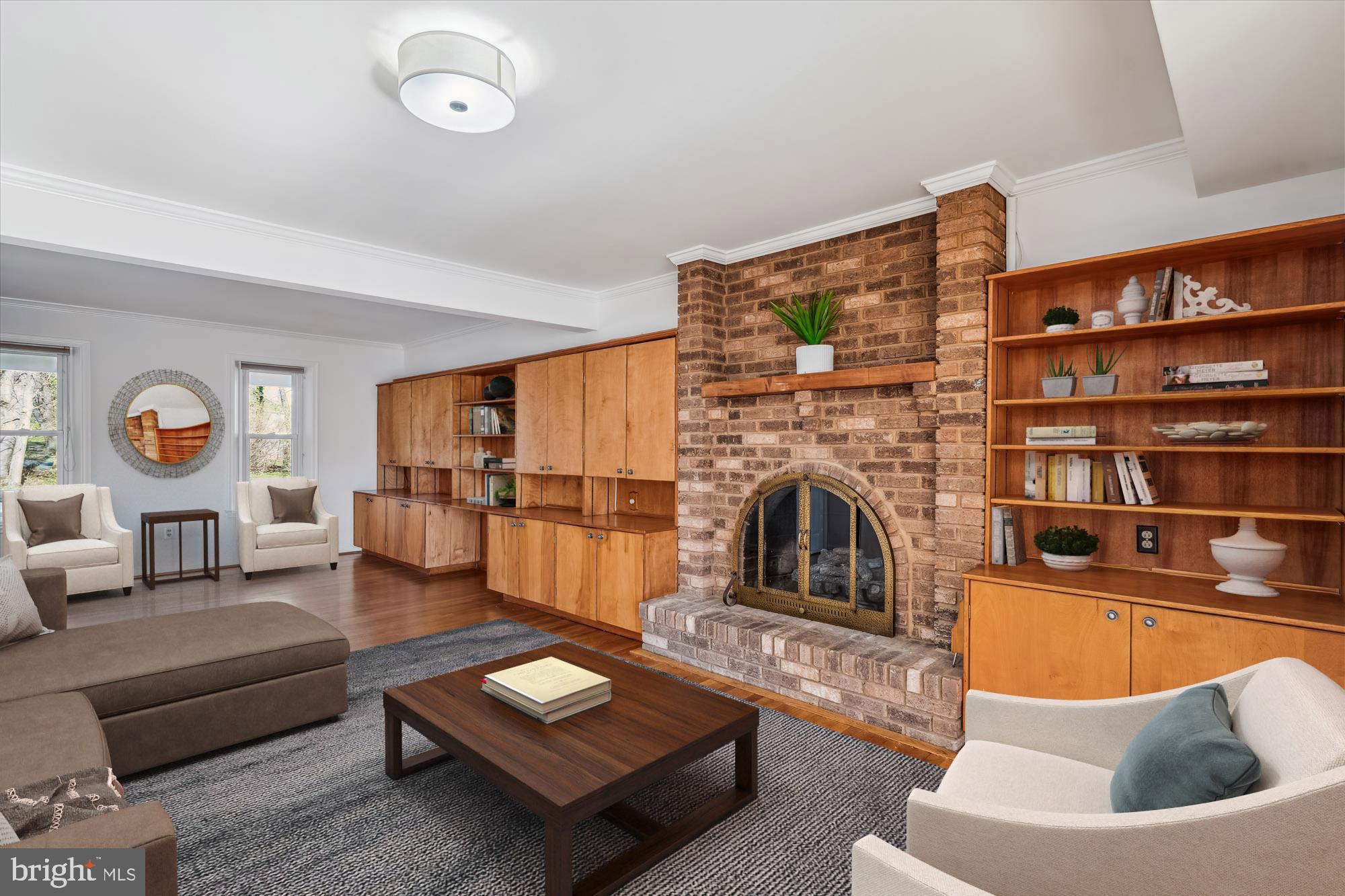 4048 Arjay Circle Ellicott City, MD 21042 - Photo 20 of 56 a living room with furniture and a fireplace