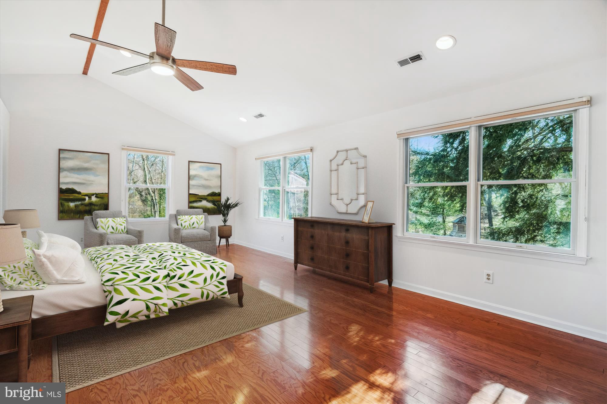 4048 Arjay Circle Ellicott City, MD 21042 - Photo 32 of 56 a bedroom with a large bed and a window