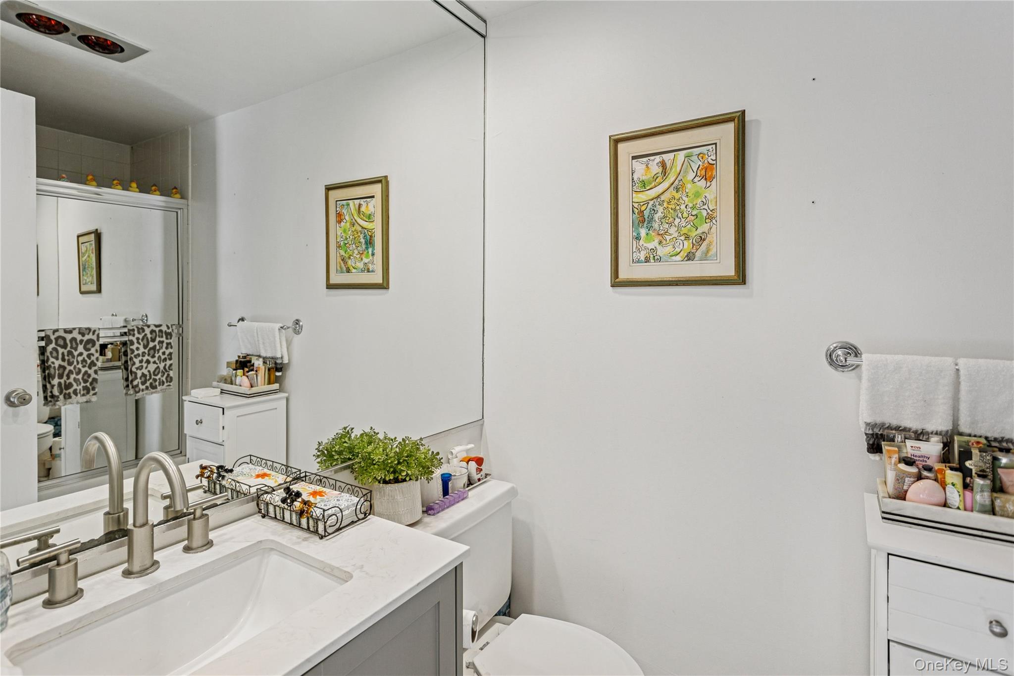 2 Richmond Road, Unit 3B Lido Beach, NY 11561 - Photo 14 of 17 a bathroom with a sink mirror and toilet
