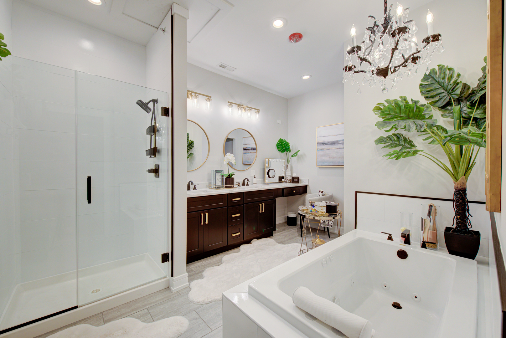 106 East Main Street St. Charles, IL 60174 - Photo 26 of 46 a spacious bathroom with a tub sink and mirror