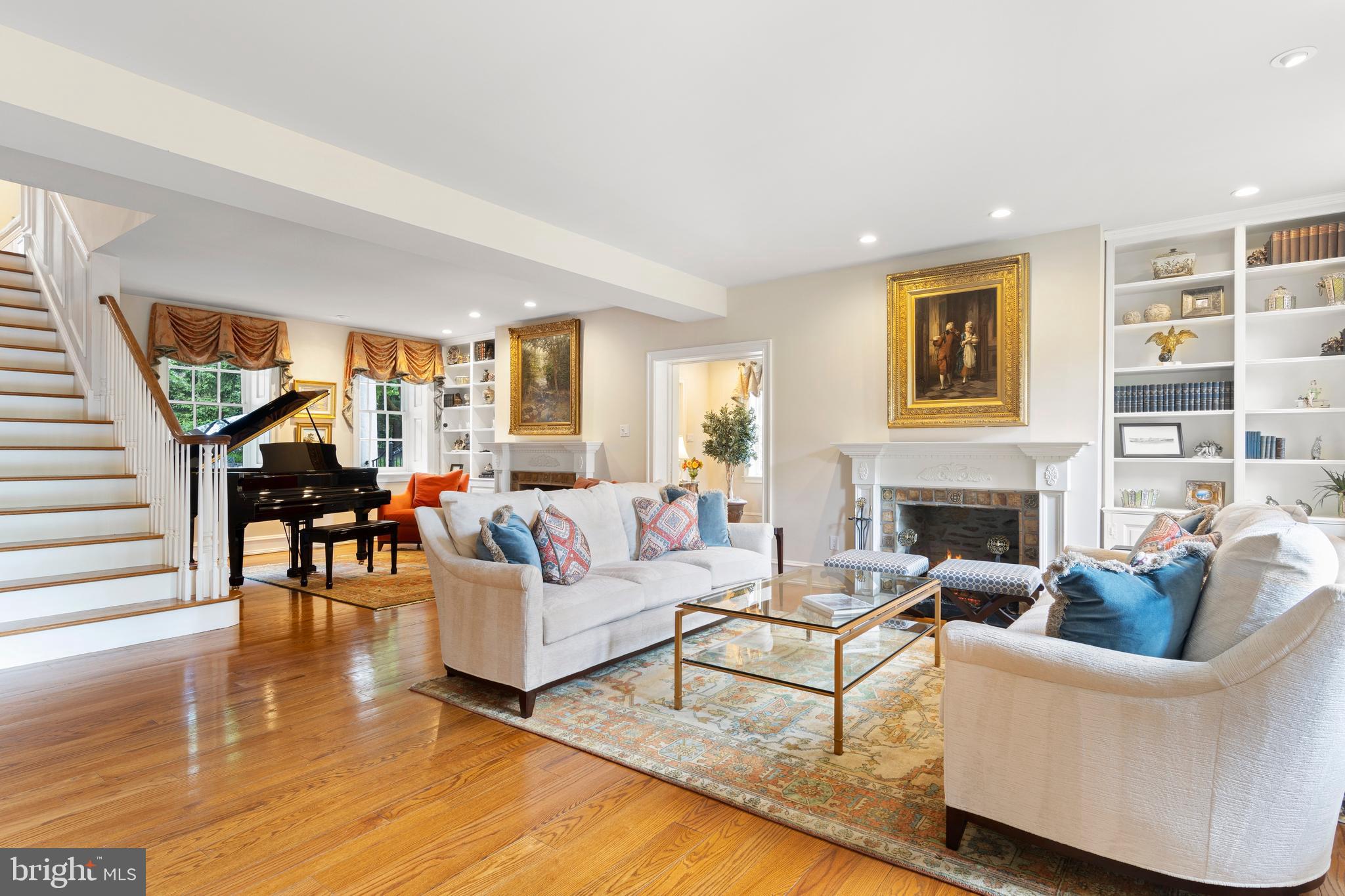 1325 Old Gulph Road Villanova, PA 19010 - Photo 23 of 117 Living Room w/Fireplace