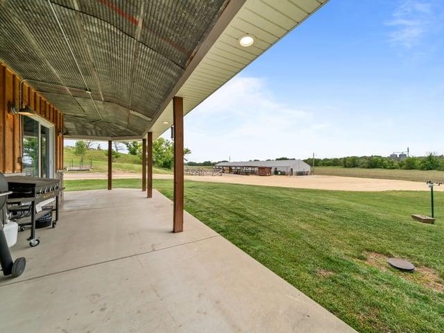 8294 North Leaf River Road Leaf River, IL 61047 - Photo 51 of 56 a view of a lake with a big yard