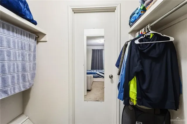 a view of walk in closet