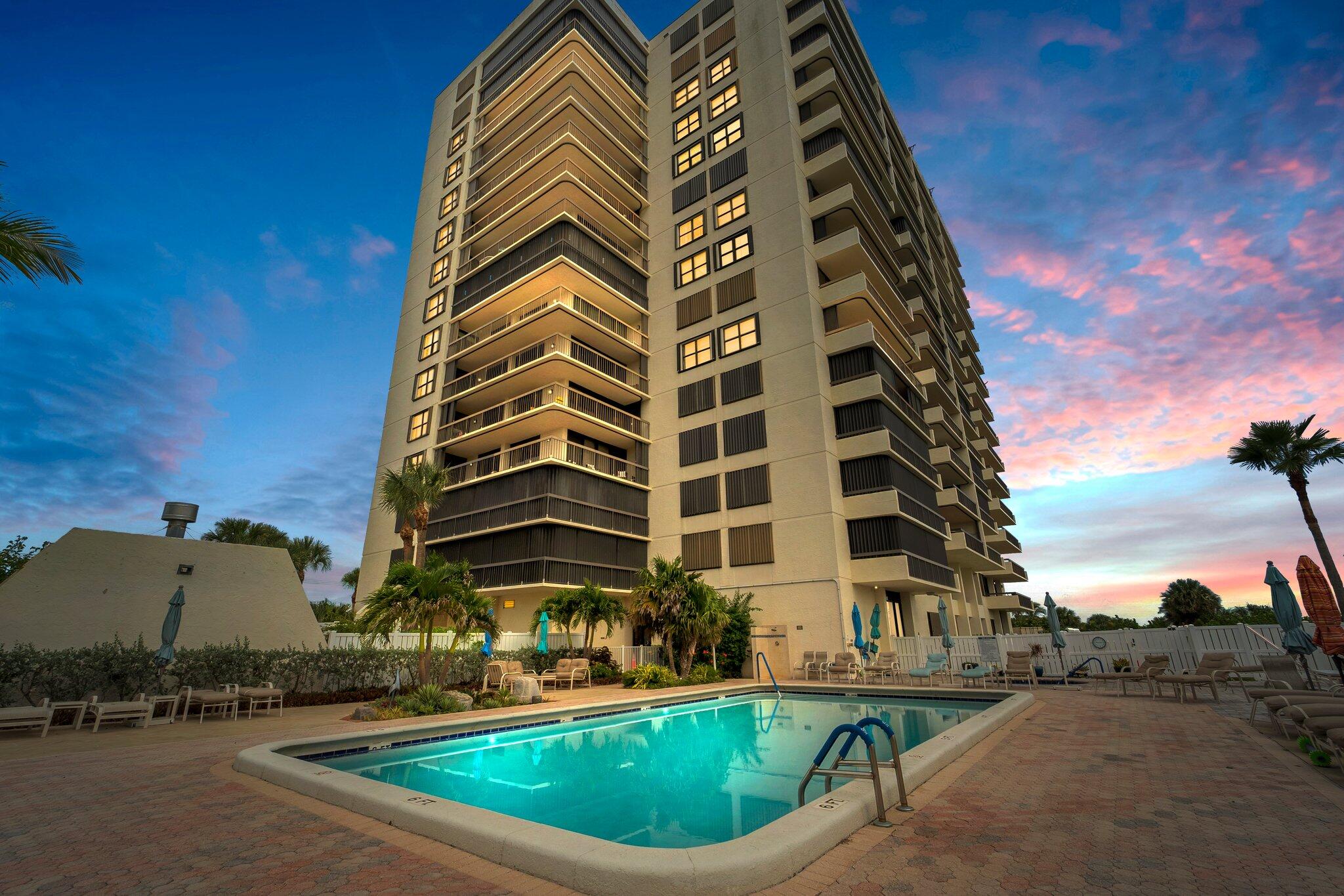 a front view of a building