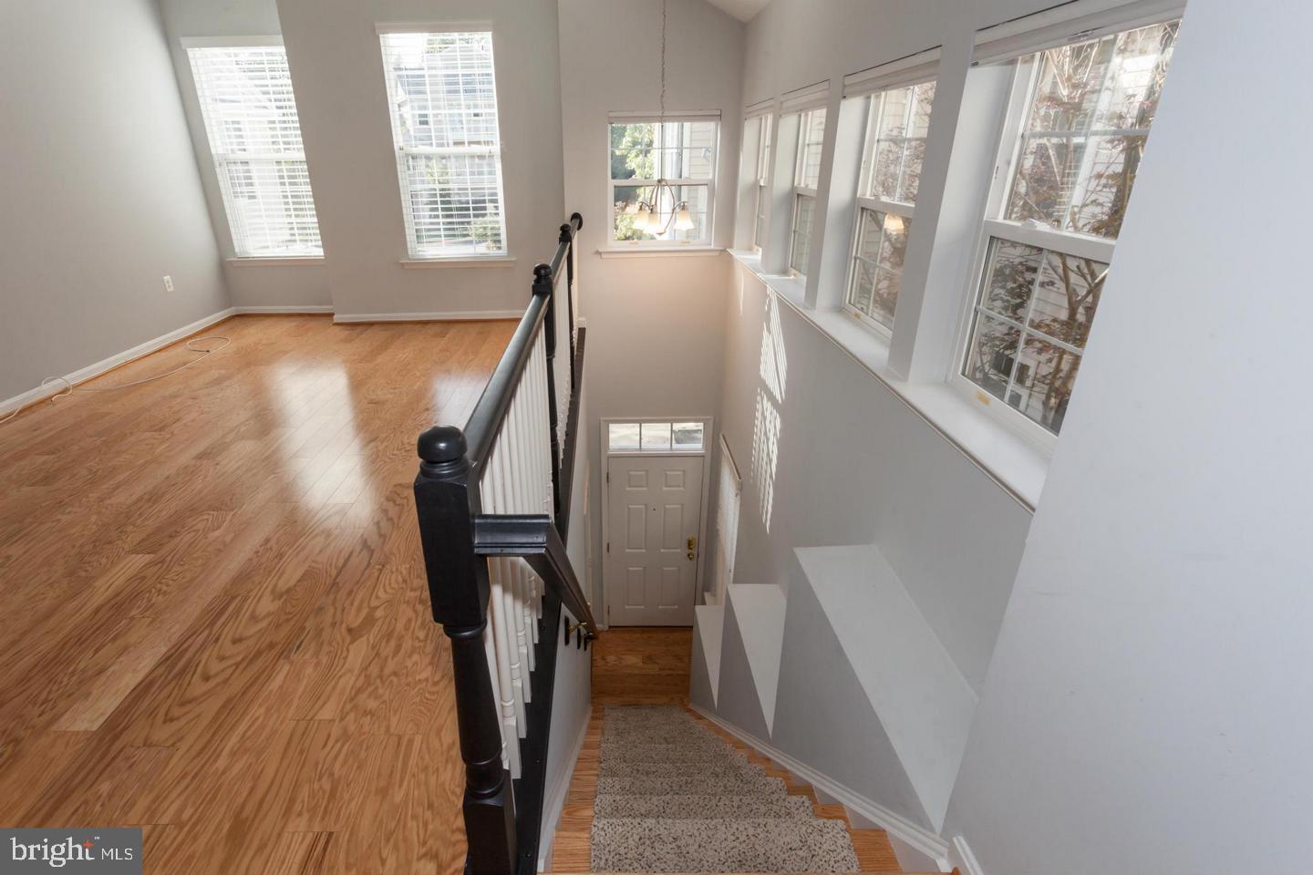 Natural Light Fills Foyer and Living Room