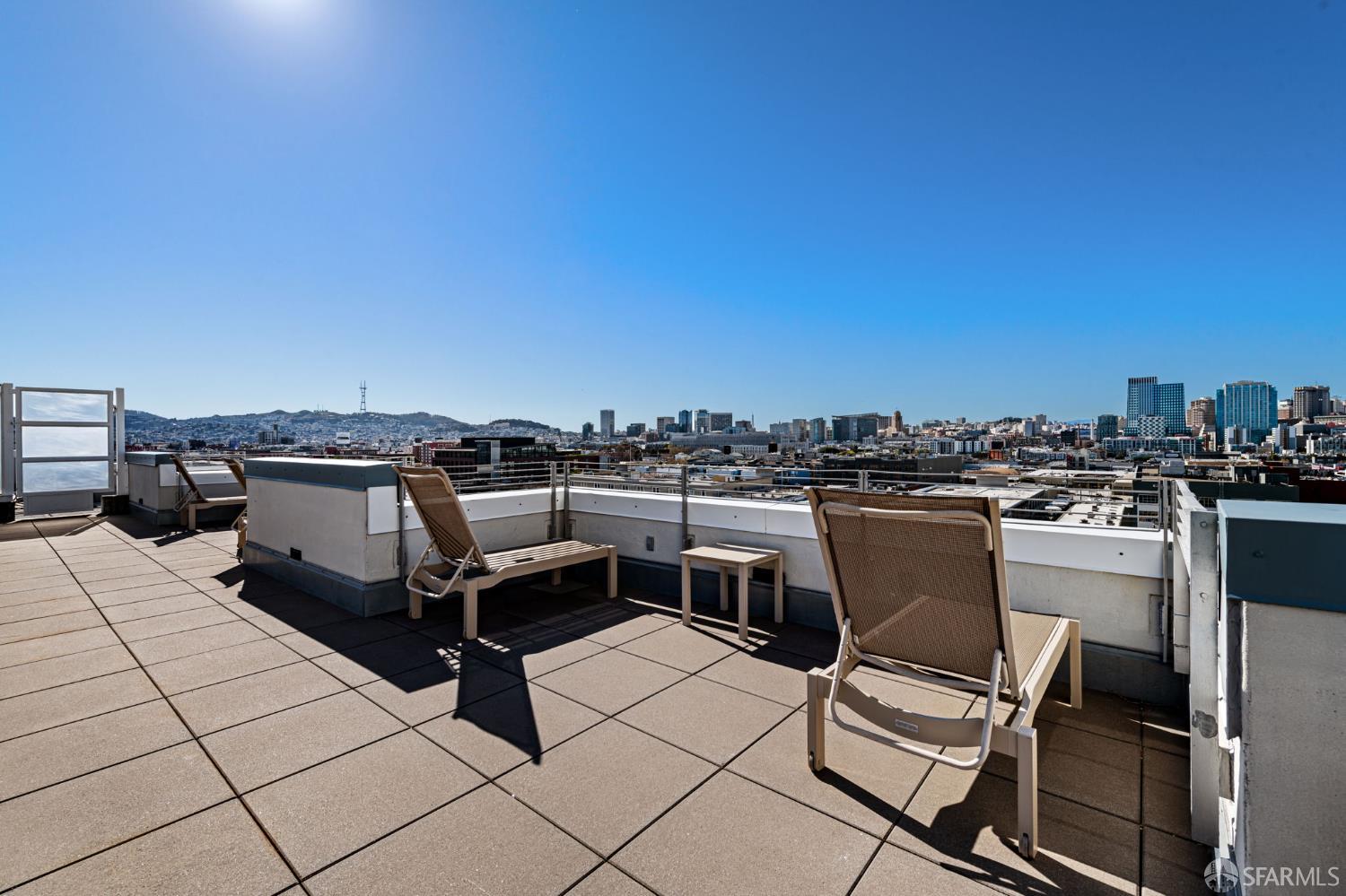 300 Berry Street, Unit 721 San Francisco, CA 94158 - Photo 25 of 27 a view of a chairs and table in a terrace