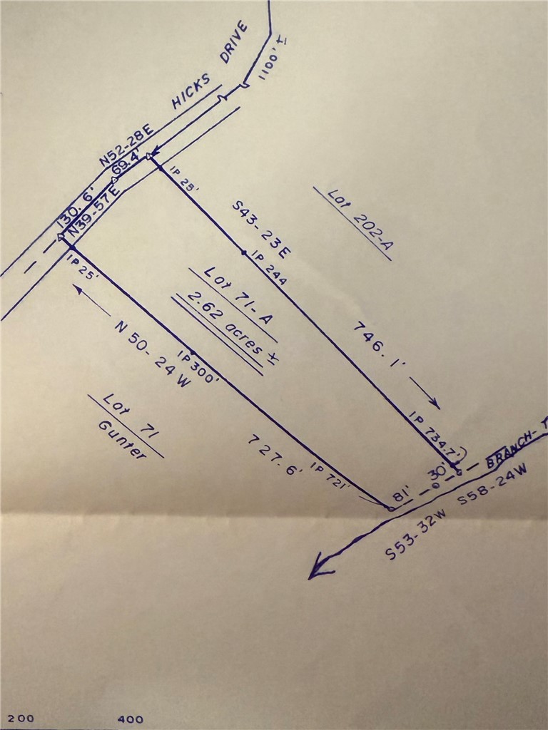 71 A Hicks Drive Starr, SC 29684 - Photo 11 of 11 An essential blueprint detailing property lines and boundaries for a comprehensive overview.