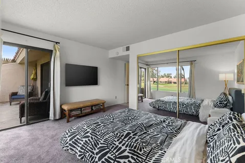 a view of a lake with a mountain