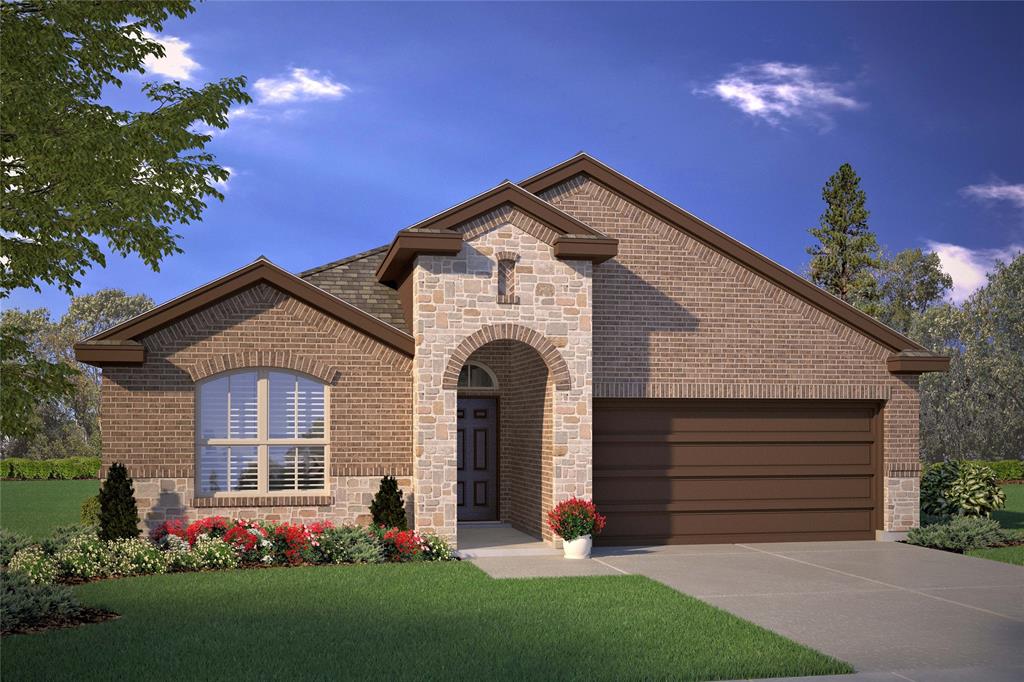 131 Stanton Avenue Rhome, TX 76078 - Photo 1 of 1 Front elevation - D.R. Horton's Blanco floorplan, elevation B - All Home and community information, including pricing, included features, terms, availability and amenities, are subject to change at any time without notice or obligation. All Drawings, pictures, photographs, video, square footages, floor plans, elevations, features, colors and sizes are approximate for illustration purposes only and will vary from the homes as built.