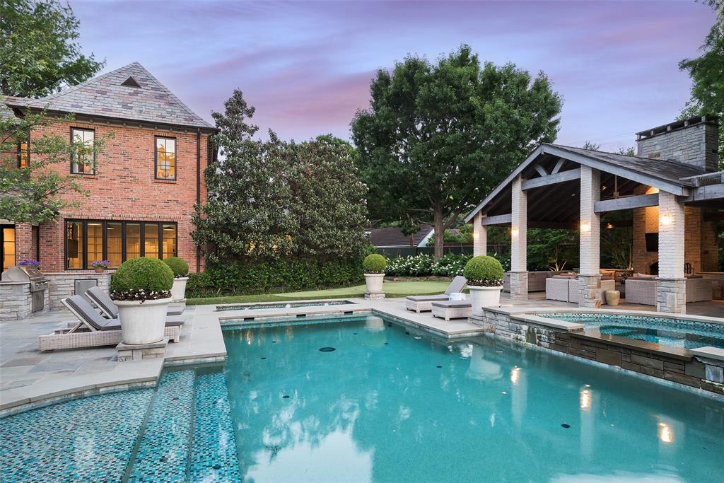 17 Robledo Drive Dallas, TX 75230 - Photo 36 of 40 a view of house with swimming pool and sitting area