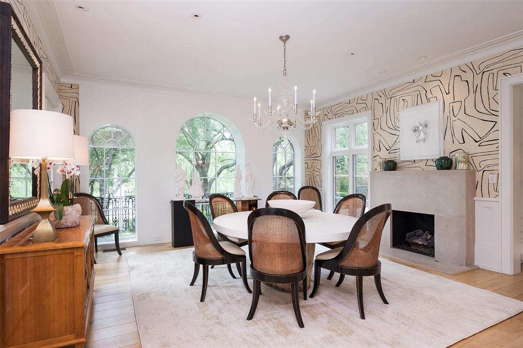 17 Robledo Drive Dallas, TX 75230 - Photo 7 of 40 a view of a dining room with furniture window and outside view