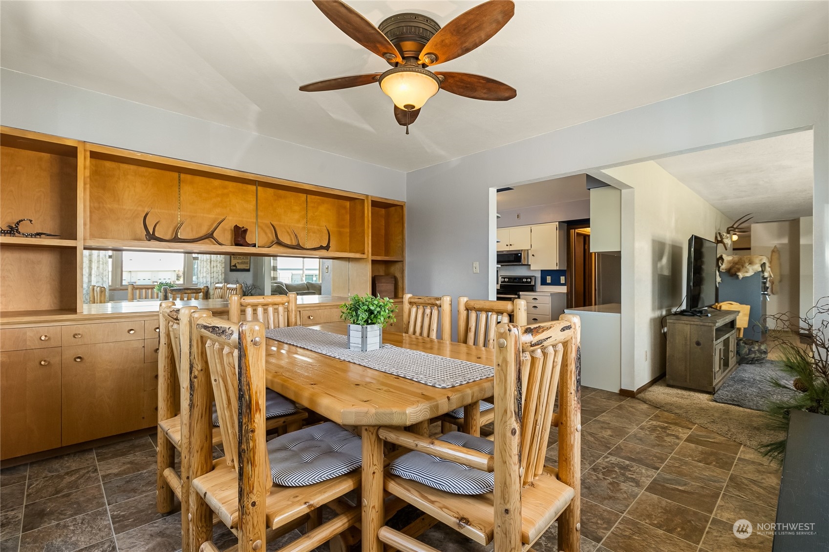 1520 East Badger Road Lynden, WA 98264 - Photo 8 of 36 a dining room with furniture and a window