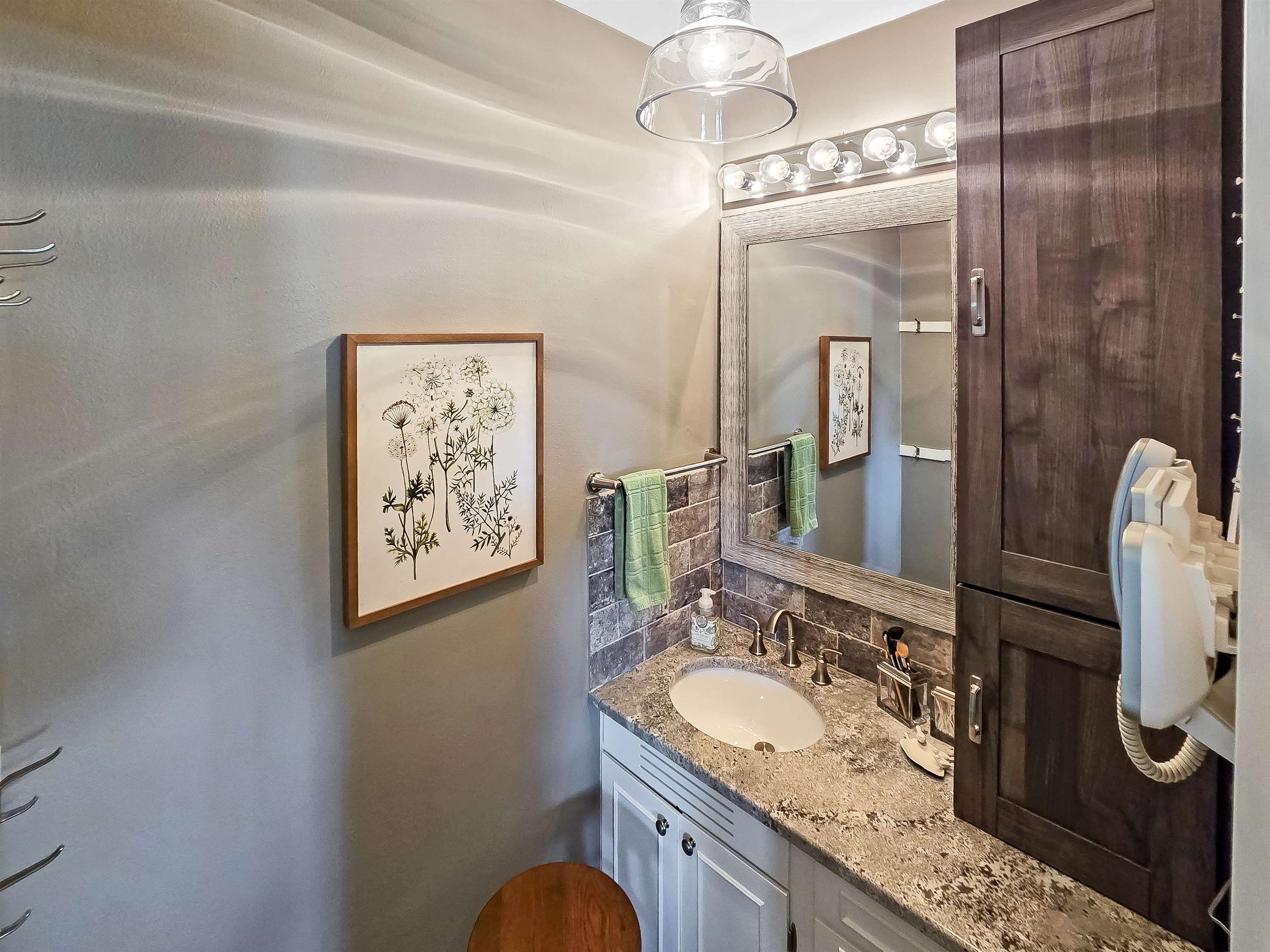 10225 North Brookville Road Shannon, IL 61078 - Photo 15 of 65 a bathroom with a granite countertop sink toilet and shower