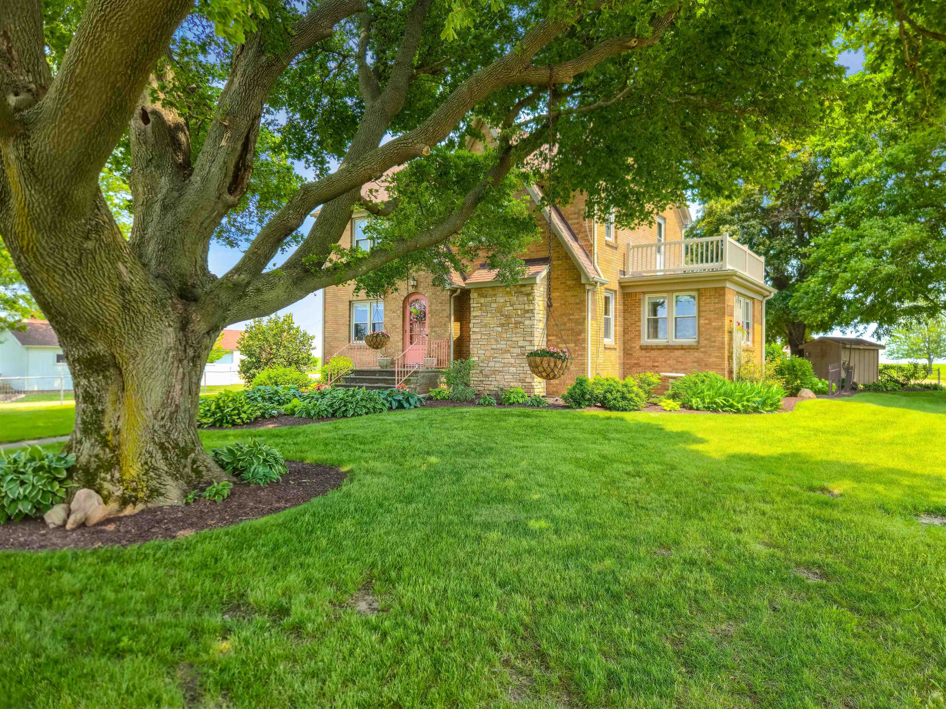 10225 North Brookville Road Shannon, IL 61078 - Photo 35 of 65 a front view of house with yard and green space
