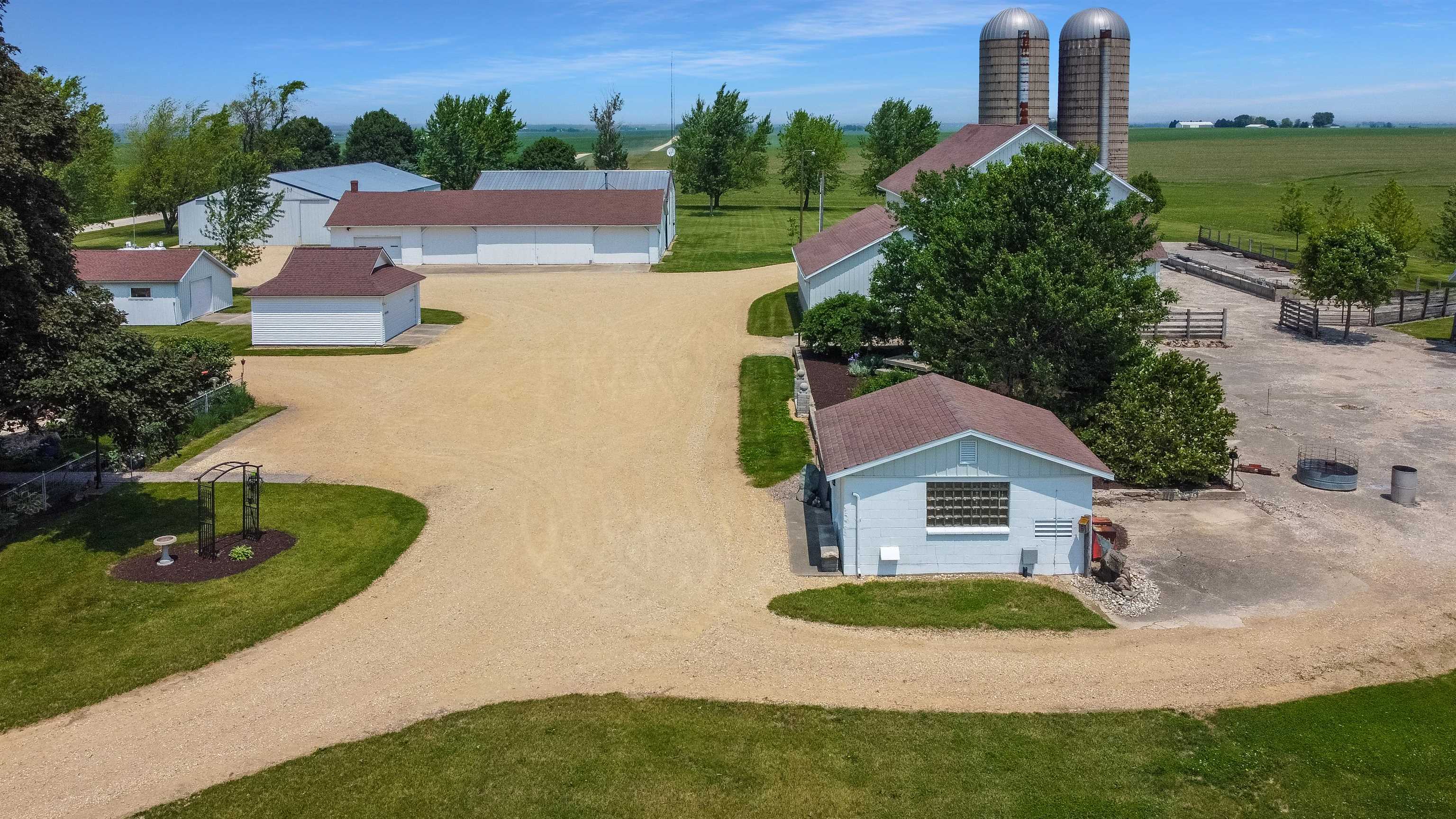 10225 North Brookville Road Shannon, IL 61078 - Photo 60 of 65 an aerial view of a house