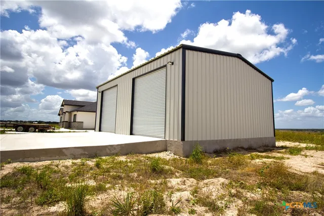 a backyard of a house