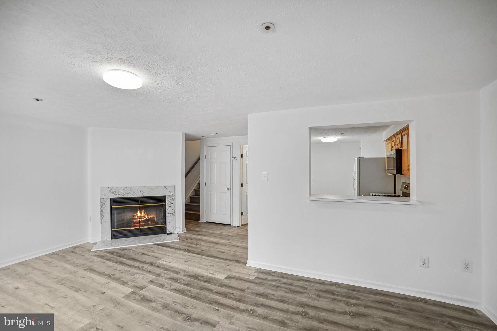 6033 Weekend Way, Unit 41 Columbia, MD 21044 - Photo 3 of 16 Living Room with Fireplace