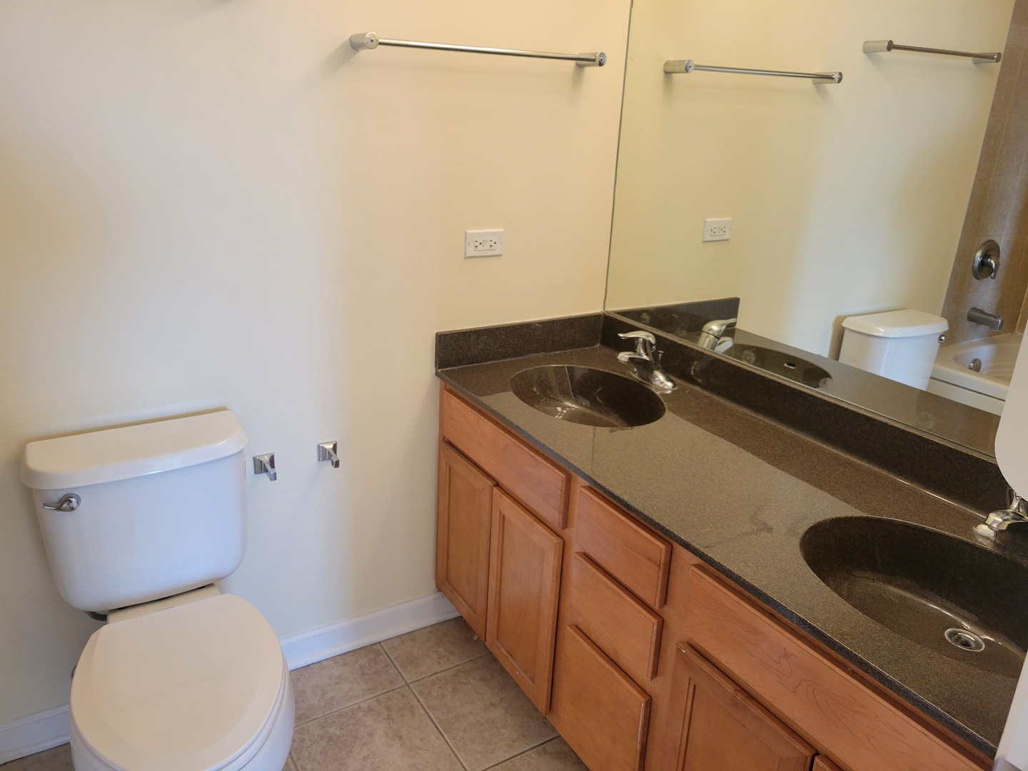 50 South Grove Avenue, Unit 510 Elgin, IL 60120 - Photo 4 of 7 a bathroom with a sink a toilet and a mirror