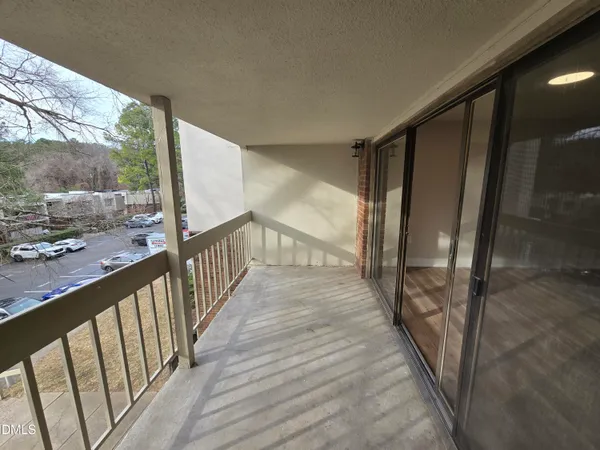 a view of a balcony