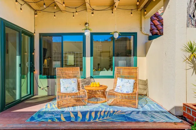 a outdoor space with the view and sitting space