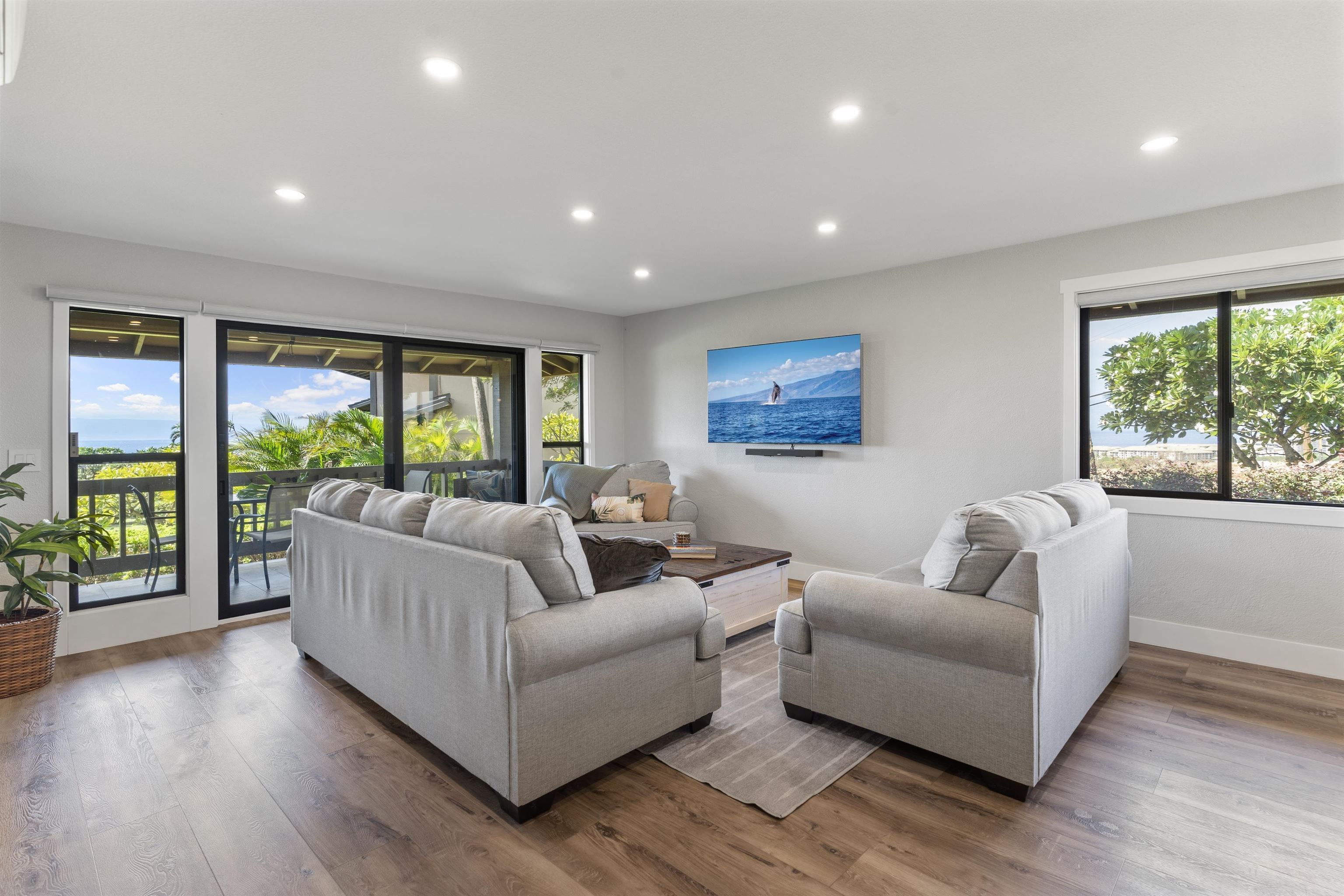 150 Puukolii Road, Unit 43 Lahaina, HI 96761 - Photo 12 of 31 a living room with furniture and a large window