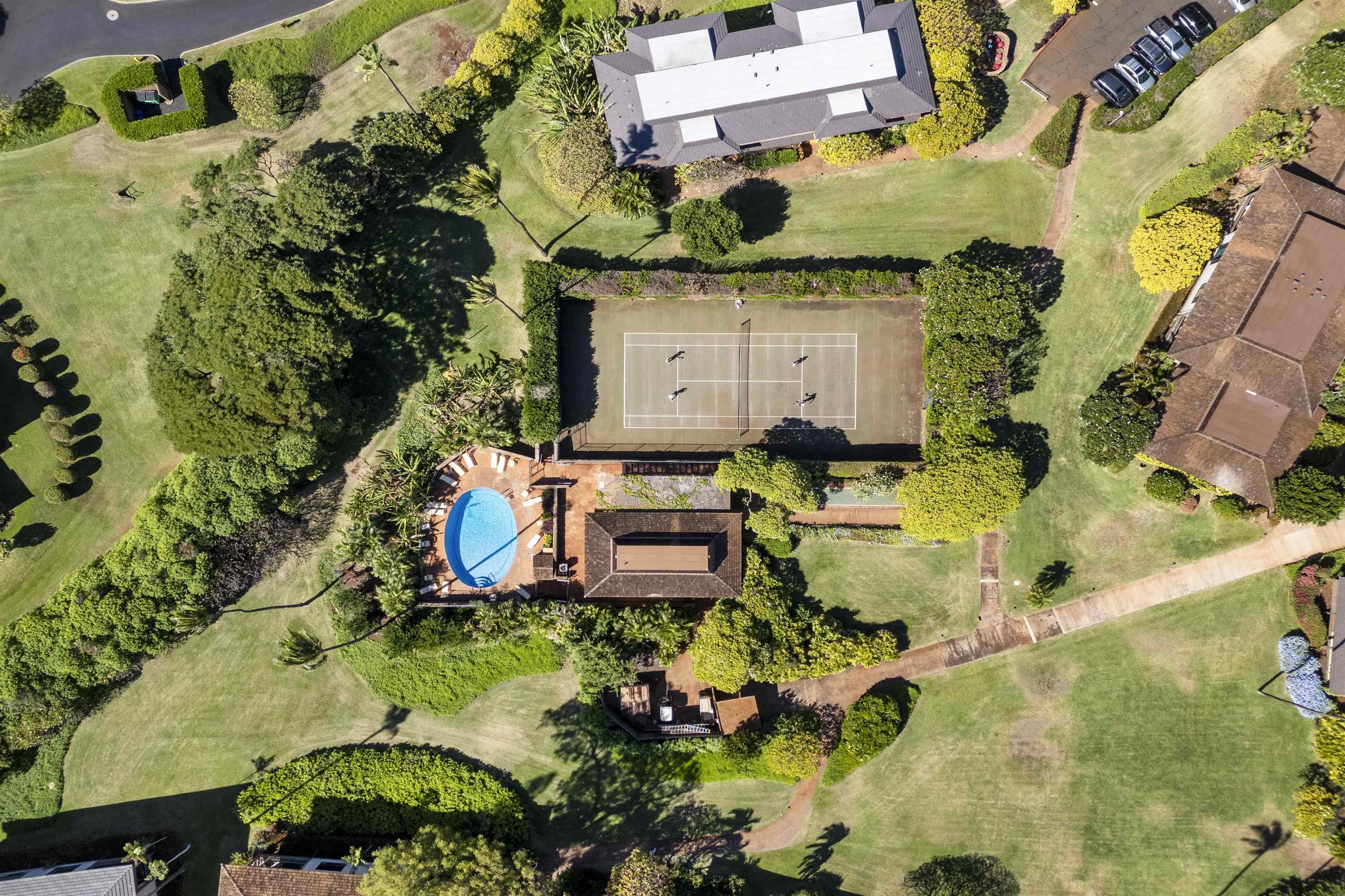 150 Puukolii Road, Unit 43 Lahaina, HI 96761 - Photo 29 of 31 an aerial view of a house with a garden