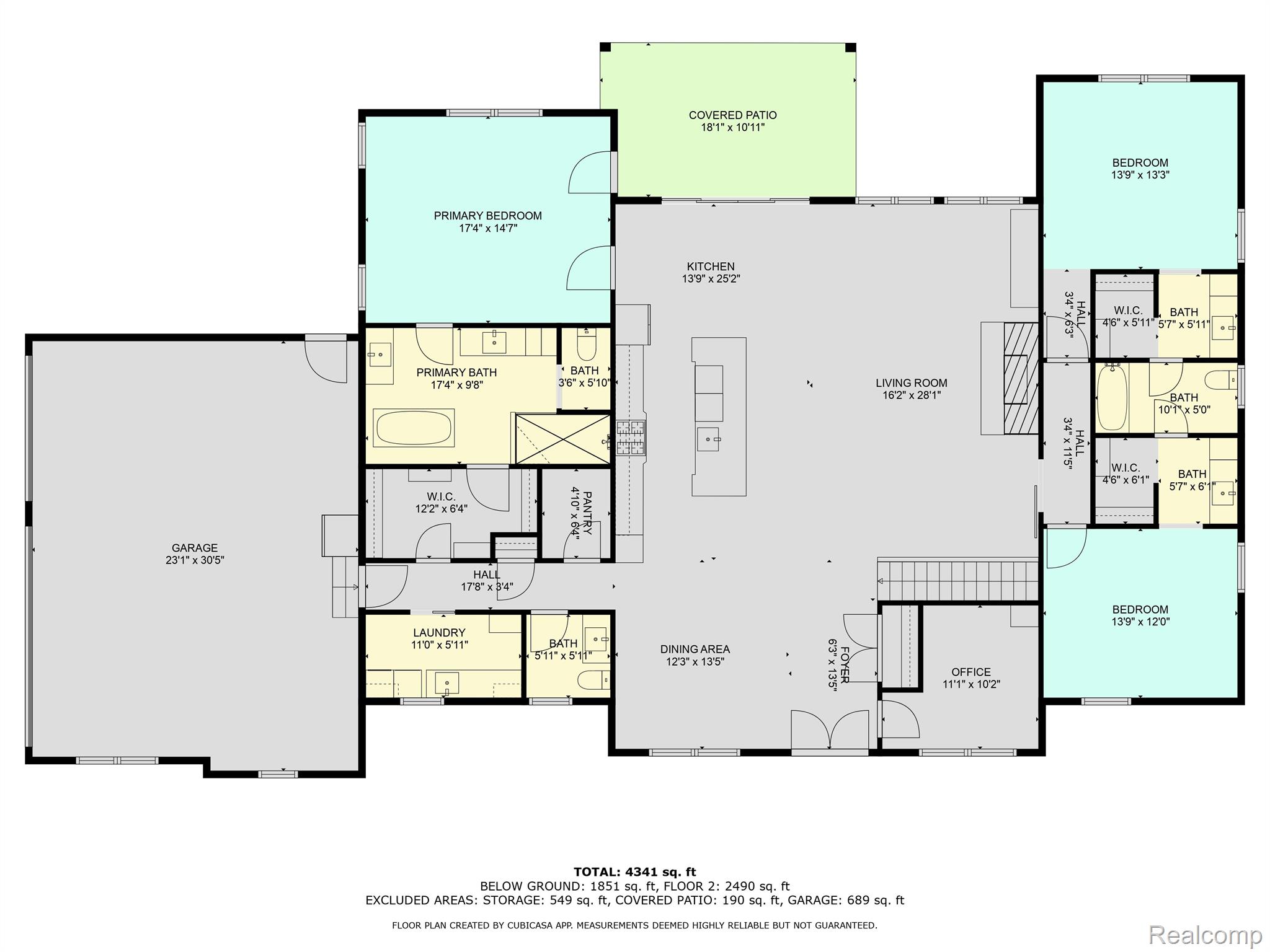 5057 Pardee Road East Webberville, MI 48892 - Photo 76 of 78 First Floor Floorplan