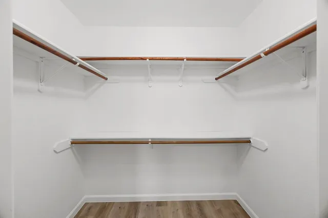 a close view of closet