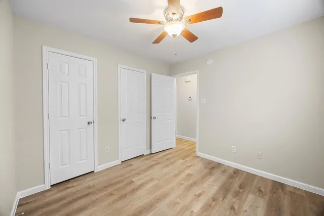 wooden floor in an empty room
