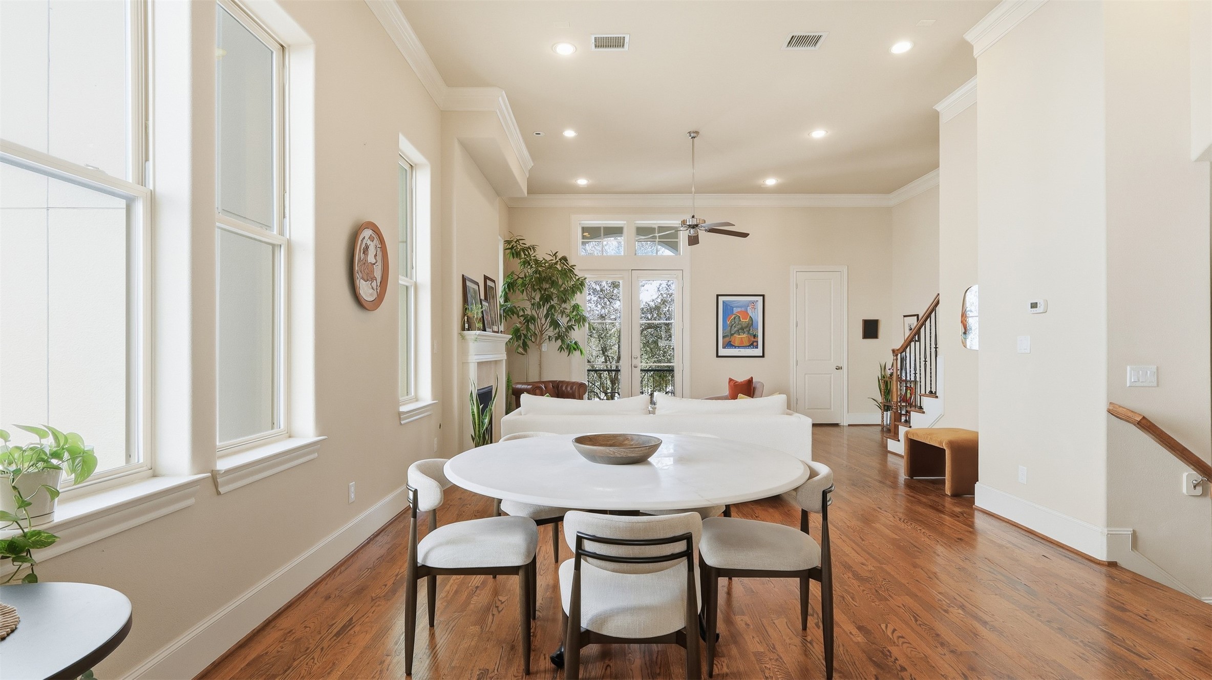 704 Paige Street Houston, TX 77003 - Photo 13 of 41 a view of a dining room with furniture and wooden floor